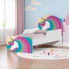 Bicama infantil unicórnio arco íris
