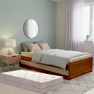 Bicama Madeira Maciça Premium com Cama Inferior Deslizante + Colchões D33 de Qualidade
