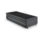 Bicama Solteiro B&G com Baú 88x188 e Cama Auxiliar 78x178x12cm Linho