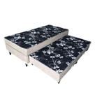 Bicama Solteiro Colchão Conjugado - 5cm - Com Cama Auxiliar