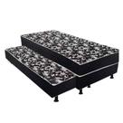 Bicama Solteiro Colchão Conjugado - 5cm - Com Cama Auxiliar