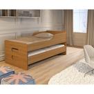 Bicama Solteiro com Cama Auxiliar e 2 Colchões 88x188