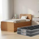 Bicama Solteiro Compacta e Elegante Com Auxiliar e Colchão D20 Ideal Quarto -