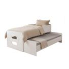 Bicama Solteiro Elis com Cama Auxiliar Puxável em MDF Branco Infantile Móveis Bicama Solteiro Elis com Cama Auxiliar Puxável em MDF Branco Infantile Móveis