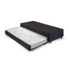 Bicama Solteiro King 96x203x28cm Suede e Colchão Auxiliar D23 78x188x12 Ecoline B&G
