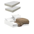 Bicama Solteiro Matrix 3 em 1 Vira Casal Compacta 193x190cm com Colchão