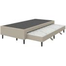 Bicama Solteiro Plumatex Cama Box Bege 88x188 Espuma D26 D20 Auxiliar Prática e Hipoalergênica