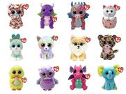 Bichinho de Pelúcia Beanie Boos TY Animais Mágicos Fofinhos Para Crianças Com Olhos Grandes