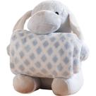 Bichinho De Pelúcia Fazenda New Com Manta Bebê 100x75cm Cachorrinho