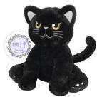 Bicho de pelúcia aquecido SuzZipals Grumpy Black Cat com lavanda