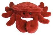 Bicho de pelúcia Aurora Adorable Mini Flopsie Crab 20 cm vermelho