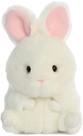 Bicho de pelúcia Aurora Round Rolly Pet Bunbun Bunny Branco