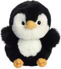 Bicho de pelúcia Aurora Round Rolly Pet Peewee Penguin 12cm