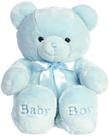 Bicho de pelúcia Aurora Snuggly Comfy Bear Baby Blue 60 cm