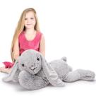 Bicho de pelúcia BENINY Giant Bunny, 31 cm, presente de Páscoa para crianças, cinza