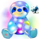Bicho de pelúcia Cuteoy Light-up Plush Blue Sloth LED 27 cm