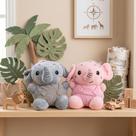 Bicho De Pelúcia Elefante 17 Cm Macio Miniatura Animalzinho Savana Decorativo Maternidade Kids