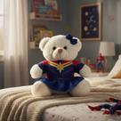 Bicho De Pelúcia Fantasia Soldado Ursa 25cm Toybrink