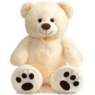 Bicho de pelúcia HollyHome Teddy Bear de pelúcia de 36 polegadas bege