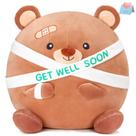 Bicho de pelúcia Houwsbaby Get Well Soon Teddy Bear 30 cm marrom