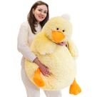 Bicho de pelúcia Jrystar Giant Duck 110 cm com enchimento de algodão PP