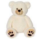 Bicho de pelúcia LotFancy Teddy Bear 50 cm com pegadas bege