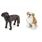 Bicho de pelúcia Melissa & Doug Giant Black Lab Dog 60 cm de altura