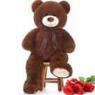 Bicho de pelúcia MoriSmos Giant Teddy Bear 90 cm, pelúcia marrom