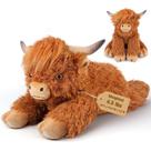 Bicho de pelúcia pesado Bobbie & Laxi Highland Cow 2,04 kg Bicho de pelúcia pesado Bobbie & Laxi Highland Cow 2,04 kg