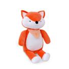 Bicho de Pelúcia Raposa 40cm Grande Macia Com Bandana Xadrez Antialérgica Raposinha Linha Fubá Brinquedo Infantil Zip Bicho de Pelúcia Raposa 40cm Grande Macia Com Bandana Xadrez Antialérgica Raposinha Linha Fubá Brinquedo Infantil Zip