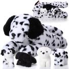 Bicho de Pelúcia Skylety Dog - 1 Mãe com 4 Bebês