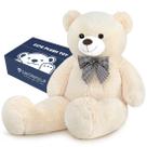 Bicho de pelúcia SNOWOLF Giant White Teddy Bear de 120 cm