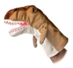 Bicho de pelúcia T-Rex, boneco de mão, Aurora Interactive, 25 cm