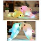 Bicho Pelúcia Golfinho Com Luz Led Luminoso 32 Cm