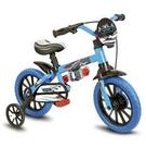 Bicicleta 12 masc veloz pu azul/preto
