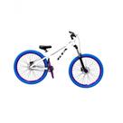 Bicicleta 26 Gta Gravity Cor Branco Freeride Single Cubo K7 Barulhento Freio Hidráulico Garfo C/trava Pneu Flame Azul Bicicleta 26 Gta Gravity Cor Branco Freeride Single Cubo K7 Barulhento Freio Hidráulico Garfo C/trava Pneu Flame Azul