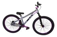 Bicicleta 26 Gta Gravity Cor Cinza Freeride Hollowtech Single Cubo k7 Barulhento Freio a Disco Hidráulico Garfo C/Trava Pneu Flame Preto Bicicleta 26 Gta Gravity Cor Cinza Freeride Hollowtech Single Cubo k7 Barulhento Freio a Disco Hidráulico Garfo C/Trava Pneu Flame Preto