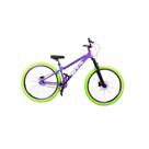 Bicicleta 26 Gta Gravity Cor Roxo Freeride Single Cubo K7 Barulhento Freio Hidráulico Garfo C/trava Pneu Flame Verde Bicicleta 26 Gta Gravity Cor Roxo Freeride Single Cubo K7 Barulhento Freio Hidráulico Garfo C/trava Pneu Flame Verde