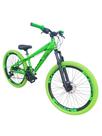 Bicicleta 26 Gta Rebel DH Freeride Cor Verde 21v Freio a Disco Rodas Vmaxx Pneu Flame Verde Bicicleta 26 Gta Rebel DH Freeride Cor Verde 21v Freio a Disco Rodas Vmaxx Pneu Flame Verde