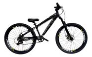 Bicicleta 26 Gta Rebel Freeride Cor Preto Single 7v Freio a Disco Aro Vmaxx Pneu Flame