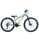 Bicicleta 26 vikingx 21v index tuff x 25 azul e laranja