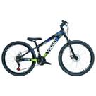 Bicicleta 26 vikingx 21v index - tuff x-25 - preto/amarelo
