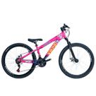 Bicicleta 26 vikingx 21v index - tuff x-25 - rosa/azul