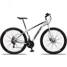 Bicicleta 29 Aço 21 Marchas Freio A Disco Branco+preto Bicicleta 29 Aço 21 Marchas Freio A Disco Branco+preto