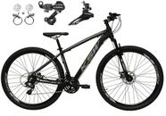 Bicicleta 29 Ksw Xlt Cambio Shimano 24v Freio Hidráulico Garfo Suspensão - Preto/Prata