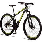 Bicicleta 29 Raider Sport Aço 21M Freio a Disco c/ Suspensão Preto+amarelo