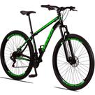 Bicicleta 29 Raider Sport Aço 21M Freio a Disco c/ Suspensão Preto+verde Bicicleta 29 Raider Sport Aço 21M Freio a Disco c/ Suspensão Preto+verde
