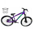 Bicicleta 4trix Freeride Aro 26 Quadro Alumínio 21 Marchas Freio a Disco Hidráulico Gios Roxo