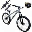 Bicicleta Absolute Brutus Pro Aro 26 Grau Weeling Manobras Monomarcha Gancheira Horizontal Cinza Claro Cubo Cassete Aro Vmaxx