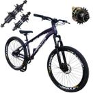 Bicicleta Absolute Brutus Pro Aro 26 Grau Weeling Manobras Monomarcha Gancheira Horizontal Roxo Cubo Cassete Aro Vmaxx